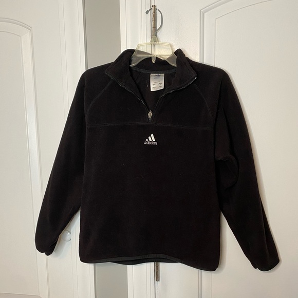 adidas Tops - adidas fuzzy quarter zip long sleeve top